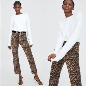 Zara cheetah jeans Clearance